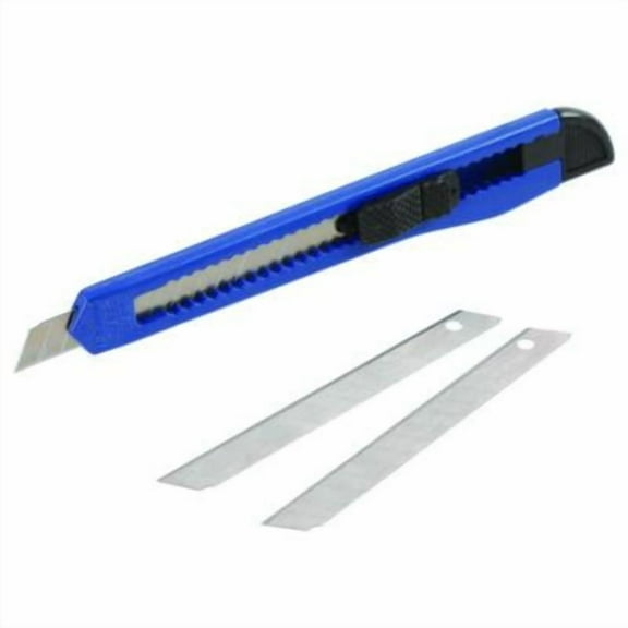Great Neck® Snap-Off Utility Knife, 9 mm Blade, 5" Plastic Handle, Blue SBK3