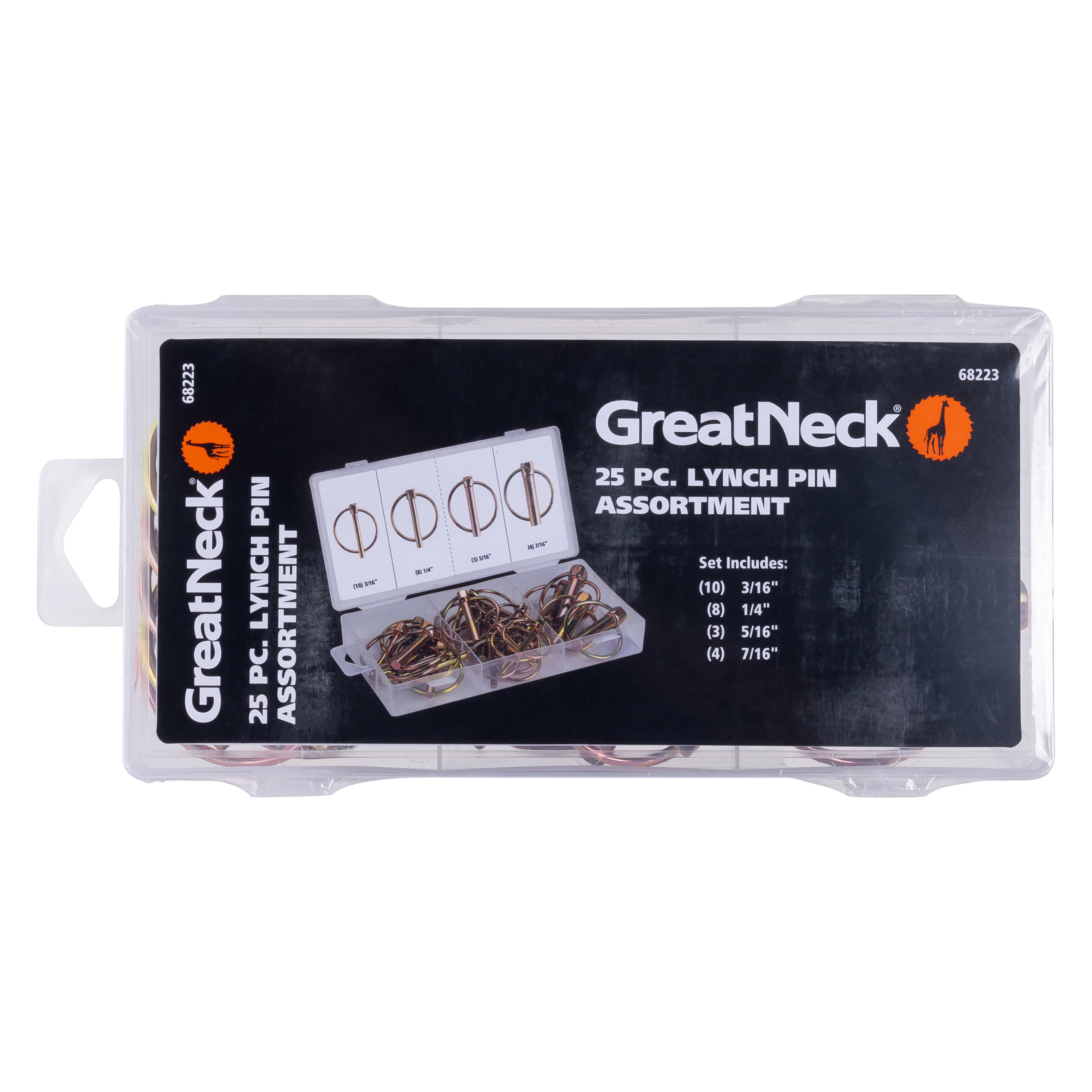 Great Neck Tools Lynch Pin Assortment, 25 Piece Set