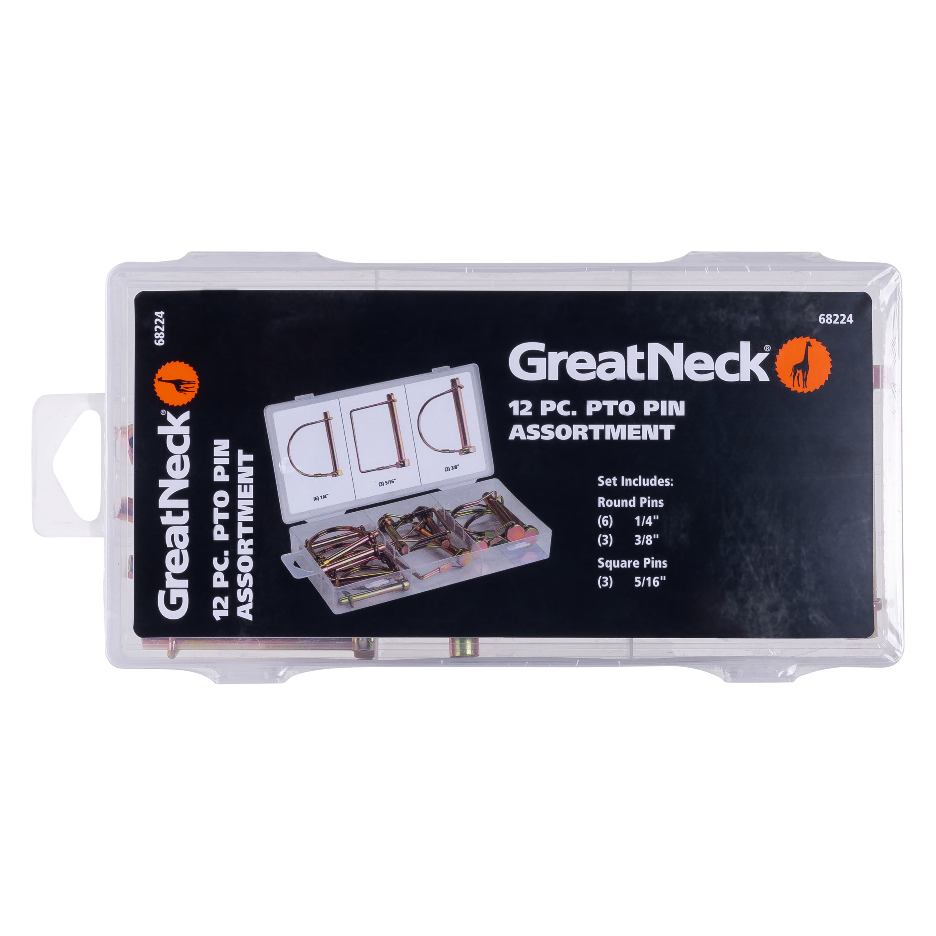 Great Neck Tools PTO Pin Assortment, 12 Piece Set