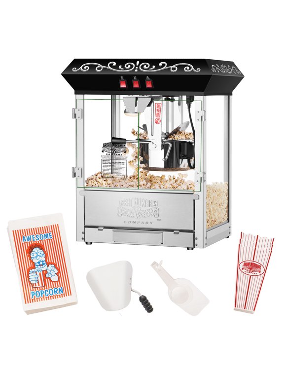 Great Northern 10 oz Perfect Popper Countertop Style Popcorn Machine Black