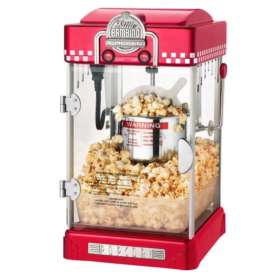 Great Northern Popcorn Little Bambino Movie Theater Popcorn Machine (Red)