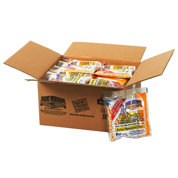 Great Northern Popcorn 40-Count Popcorn Packs for 8-Ounce Popping Machines