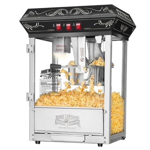 Great Northern Popcorn 83-DT5585 5800 Black Good Time Popcorn Popper Machine, 8 oz