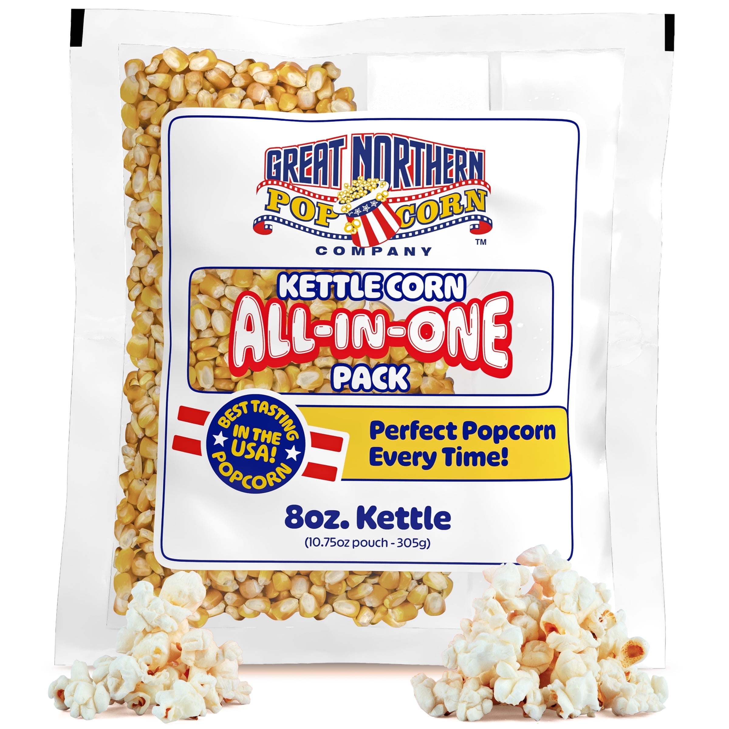 Great Northern Popcorn 8oz Kettle Corn Popcorn Machine Popcorn Packs 24-PK