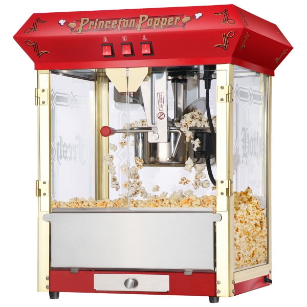 Great Northern Popcorn 8oz Princeton Popcorn Machine with Accessories, Red