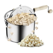 Great Northern Popcorn 6.5-Quart Stainless-Steel Stovetop Popcorn Maker