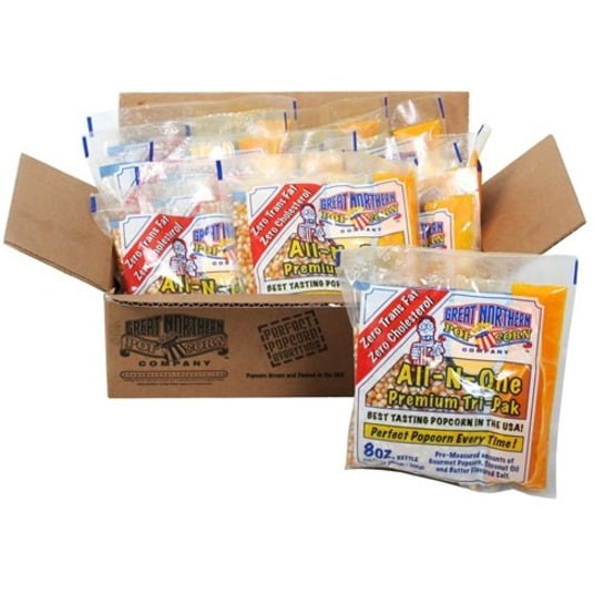 8 oz Popcorn Portion Packs 24/cs.for commercial popcorn machines