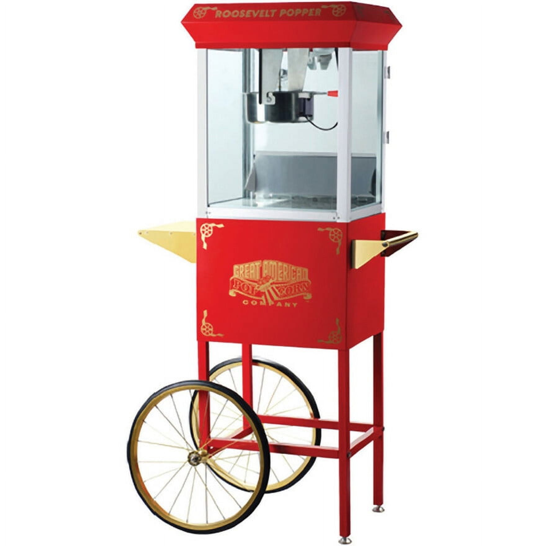 Great Northern Popcorn 8 oz. Vintage Good Time Popcorn Popper Machine – Red
