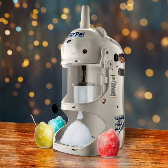 Great Northern Popcorn Snow Cone Machine Ice Shaver with 250W Motor, White
