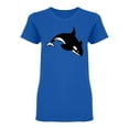 thumbnail image 1 of Great Orca Design Shaped T-Shirt Women -Image by Shutterstock, Female Medium, 1 of 2