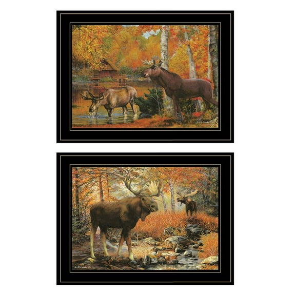 Great Outdoors By Ed Wargo Printed Framed Wall Art Wood Multi-Color
