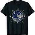thumbnail image 1 of Great Outdoors Wanderlust Shirt Boho Mountain Compass T-Shirt men and women can wear, black, white, gifts, 1 of 4