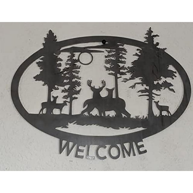 Great Outdoors Sign Metal Art Made in USA Yard or Garden