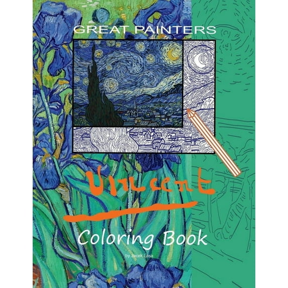 Great Painters Vincent Coloring Book, (Paperback)