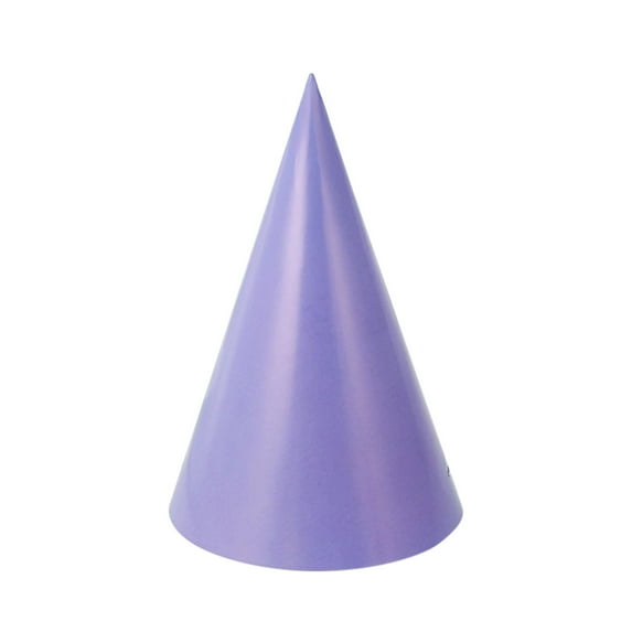 Great Paper Party Cone Hat Fun and Festive Celebration Accessory for Birthdays, Weddings, and Special Events,Light Purple