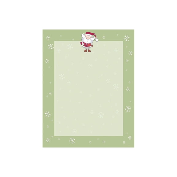 Great Papers! 8.5" x 11" Imprintable Stationery, Merry Christmas Santa (2015053)