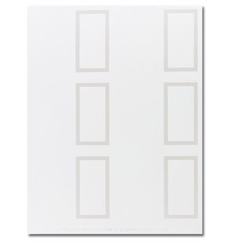 Great Papers 959003 Pearl Border White Place Cards