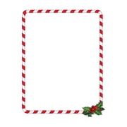 Great Papers! Candy Cane Holly Holiday Letterhead 8.5 x 11 80 sheets 2018020