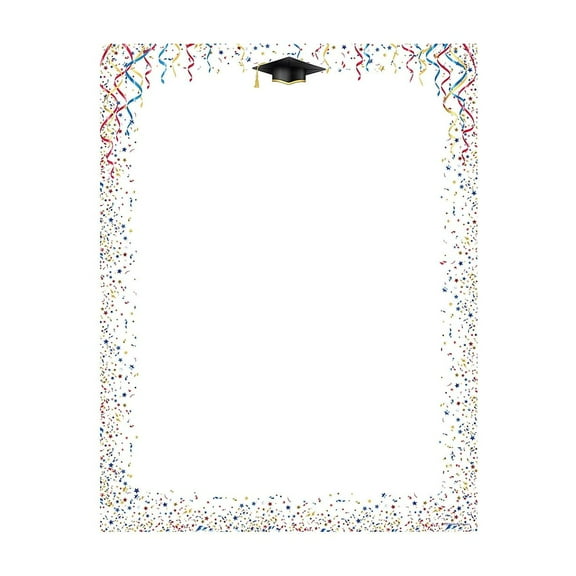 Great Papers! Celebrate Graduation Letterhead Multicolor 80/Pack (2019008)