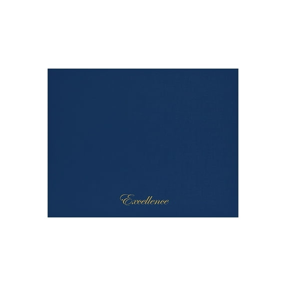 Great Papers! Certificate Cover, 12" x 9.75", Excellence, Navy, 5 count