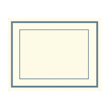 Great Papers Certificates 8.5" x 11" Beige and Blue 15/Count (20103774)