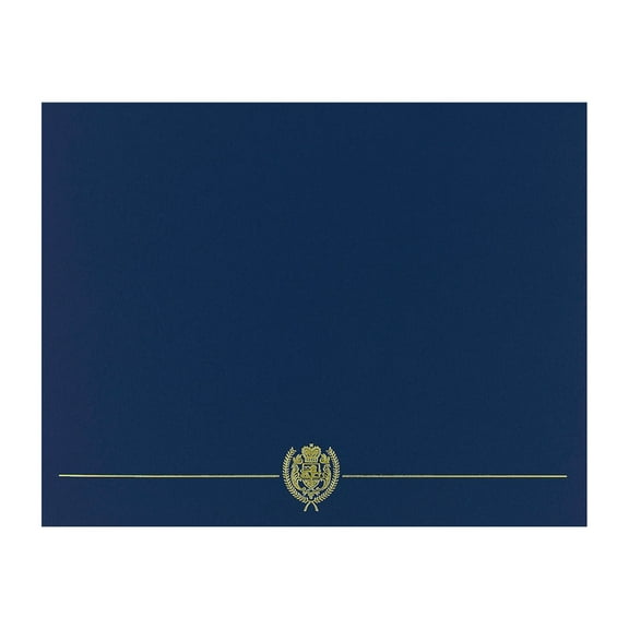 Great Papers! Navy Classic Crest Certificate Cover, 10.98 x 8.5 Inches, Pack of 25