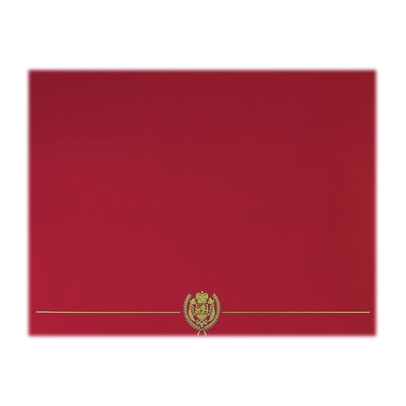 Great Papers Classic Crest - Certificate cover - for 10.98 in x 8.5 in - red (pack of 50)