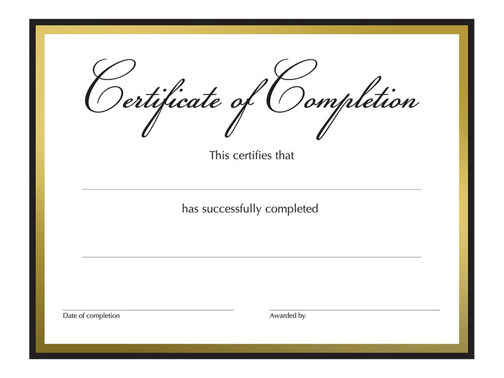 Great Papers - Completion certificate - 10.98 in x 8.5 in (pack of 15)