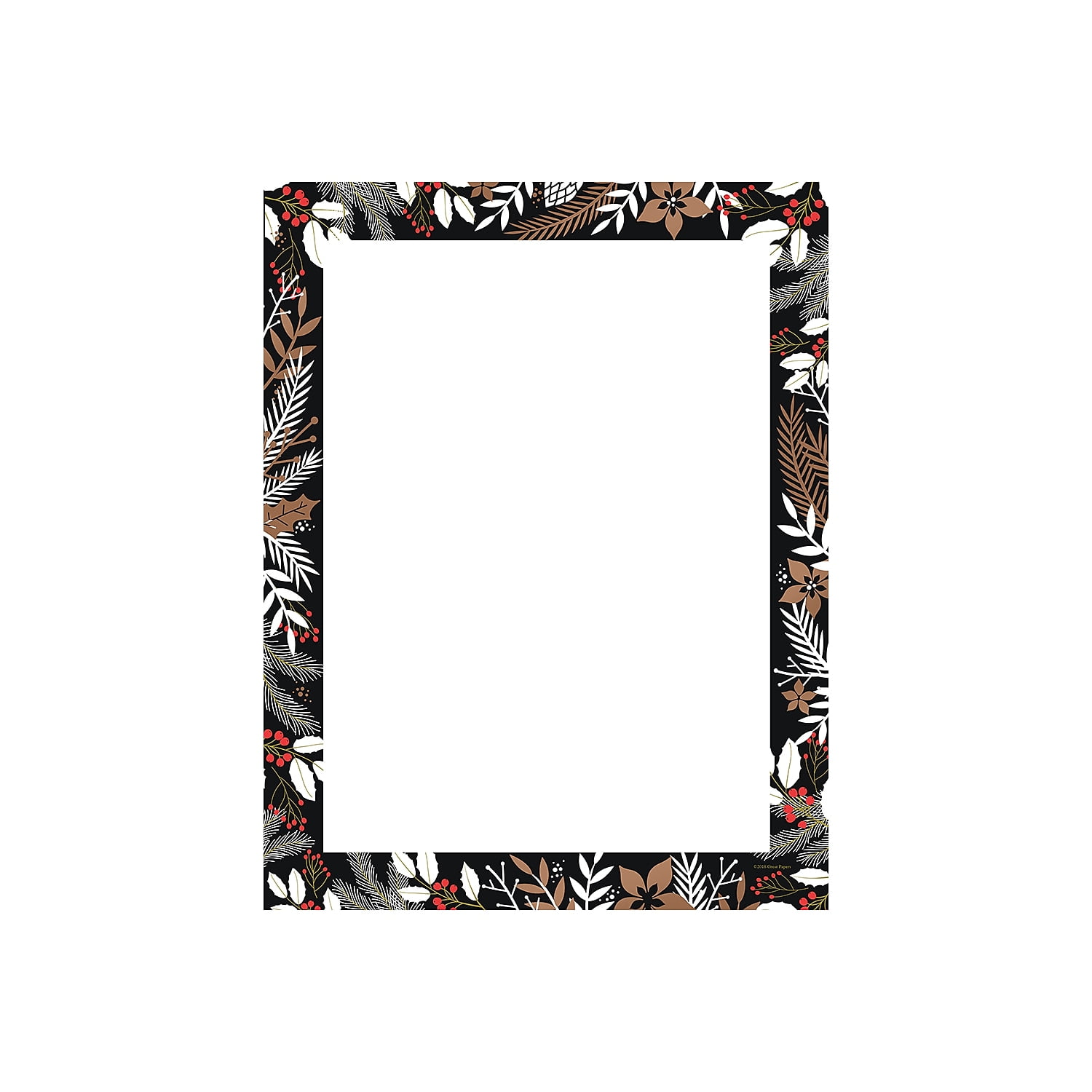 Great Papers! Copper Foil Holly Holiday Letterhead 8.5" x 11" 40 sheets (2018016)