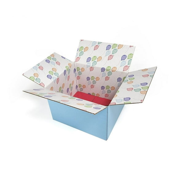 Great Papers! Corrugated GiftIn Shipping Box, Celebration Care Package, 12" x 10" x 8", 2-Pack (2022026)