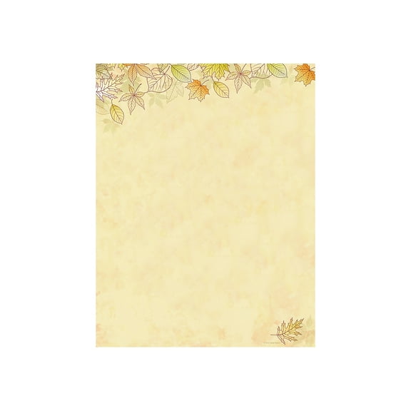 Great Papers Crispy Fall Leaves - Letter A Size (8.5 in x 11 in) 60 lbs - 80 sheet(s) letterheaded paper