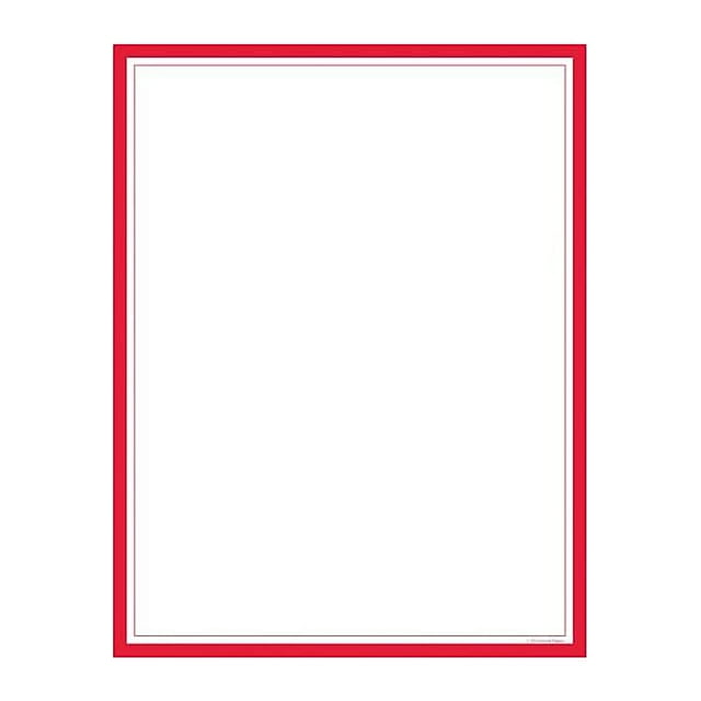 Great Papers! Everyday Letterhead Red Border 80/Pack (2014018 ...