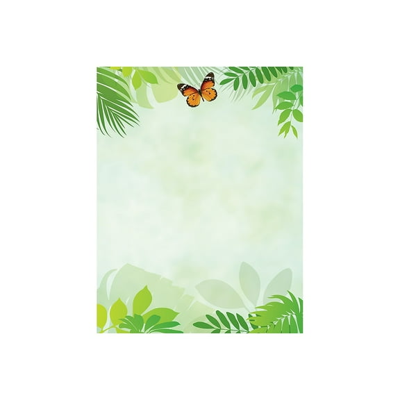 Great Papers! Flutter Butterfly Letterhead 8.5"H x 11"W 80 count (2017035)