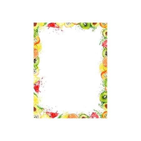 Great Papers! Fruit Splash Everyday Letterhead Multicolor 80/Pack (2019043)