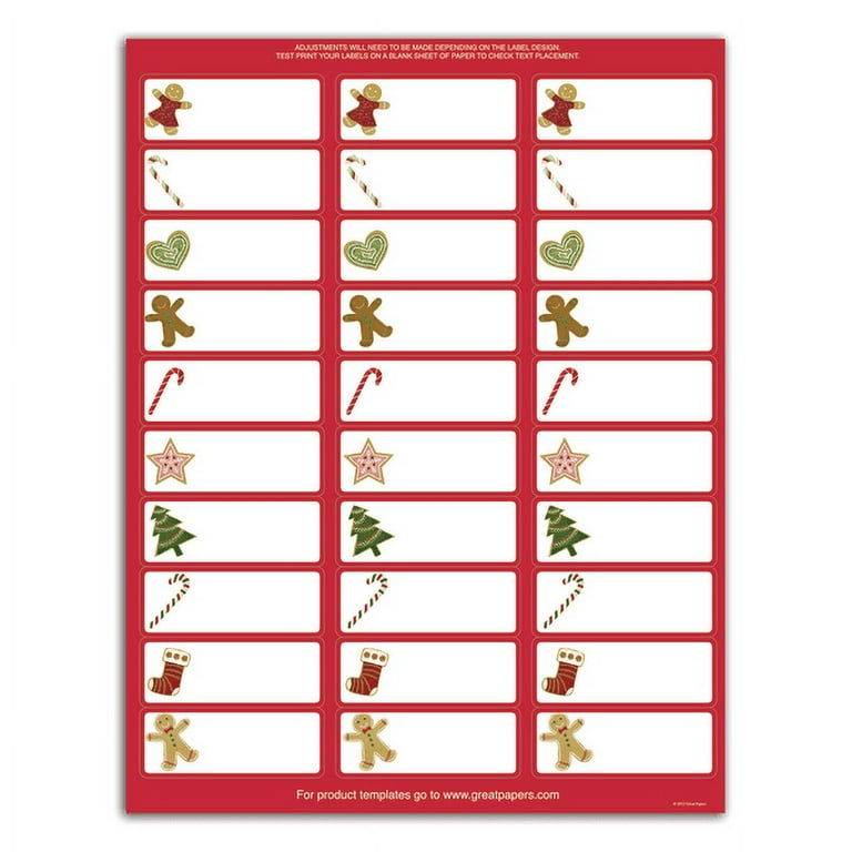 Avery Free Printable Christmas Labels Avery Free Printable Christmas Labels