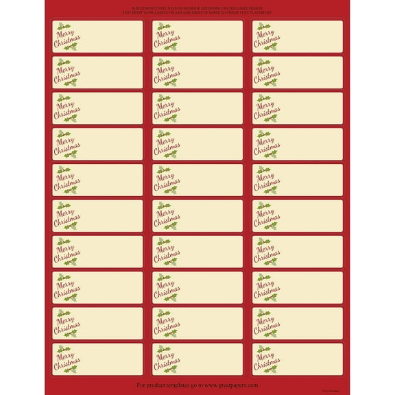 Great Papers! Holiday Card Address Labels Gift Package 300/Count (2014072PK2)