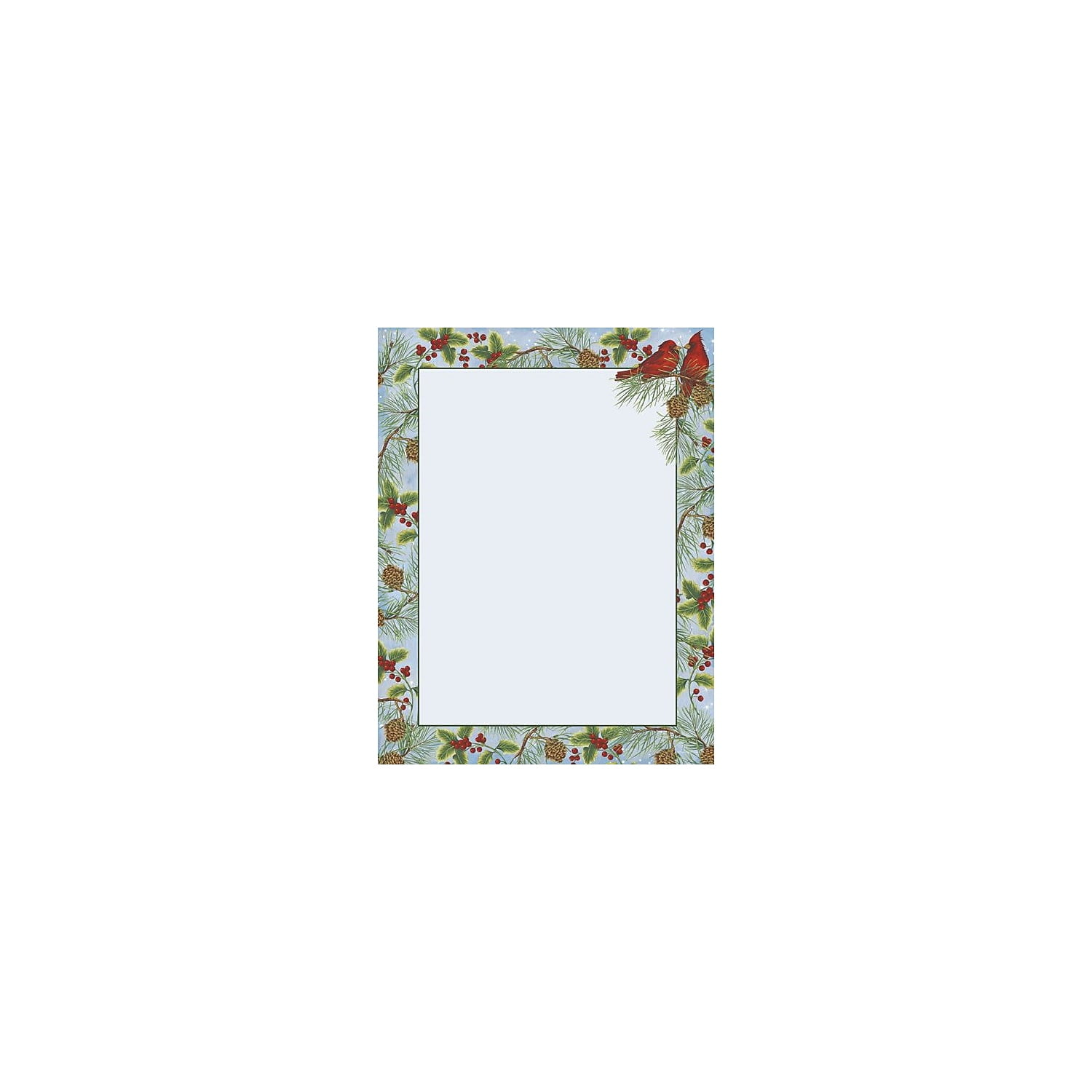 Great Papers Holiday Stationery Cardinal With Pine 80/Count (2011353)