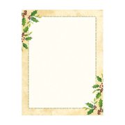 Great Papers! Holiday Stationery Falling Holly 80/Pack (2015049)