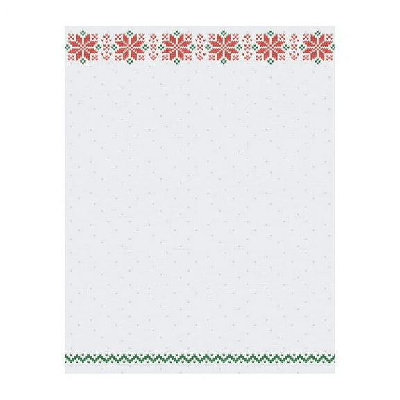 Great Papers! Holiday Stitch Stationery Paper - 80 Sheets, red