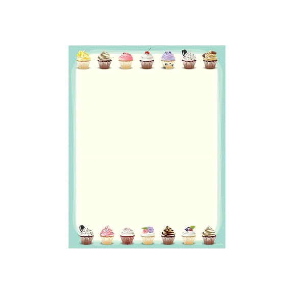 Great Papers Iced Cupcakes - Letter A Size (8.5 in x 11 in) 60 lbs - 80 sheet(s) letterheaded paper
