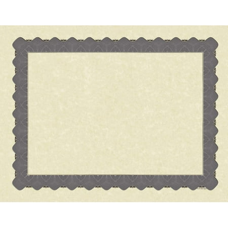 Great Papers! Metallic Silver Border Certificate, 8.5"x 11", 100 Count (934300)