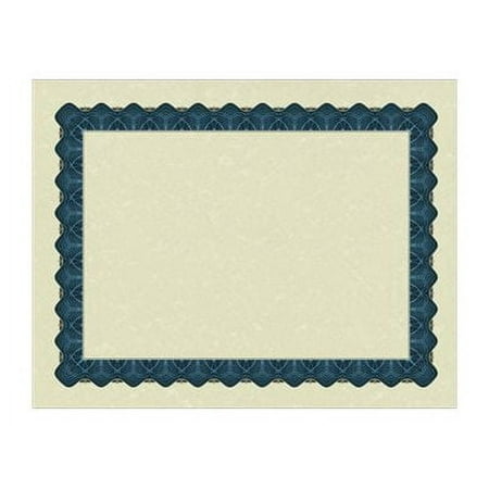 Great Papers! Parchment Certificate, Metallic Blue Border, 8-1/2" x 11", 100 Count