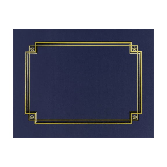 Great Papers Premium Textured Certificate Holder, 12.50 x 9.75 x 0.29 Inches, Navy