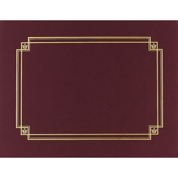 Great Papers Premium Textured Certificate Holder Burgundy 939503