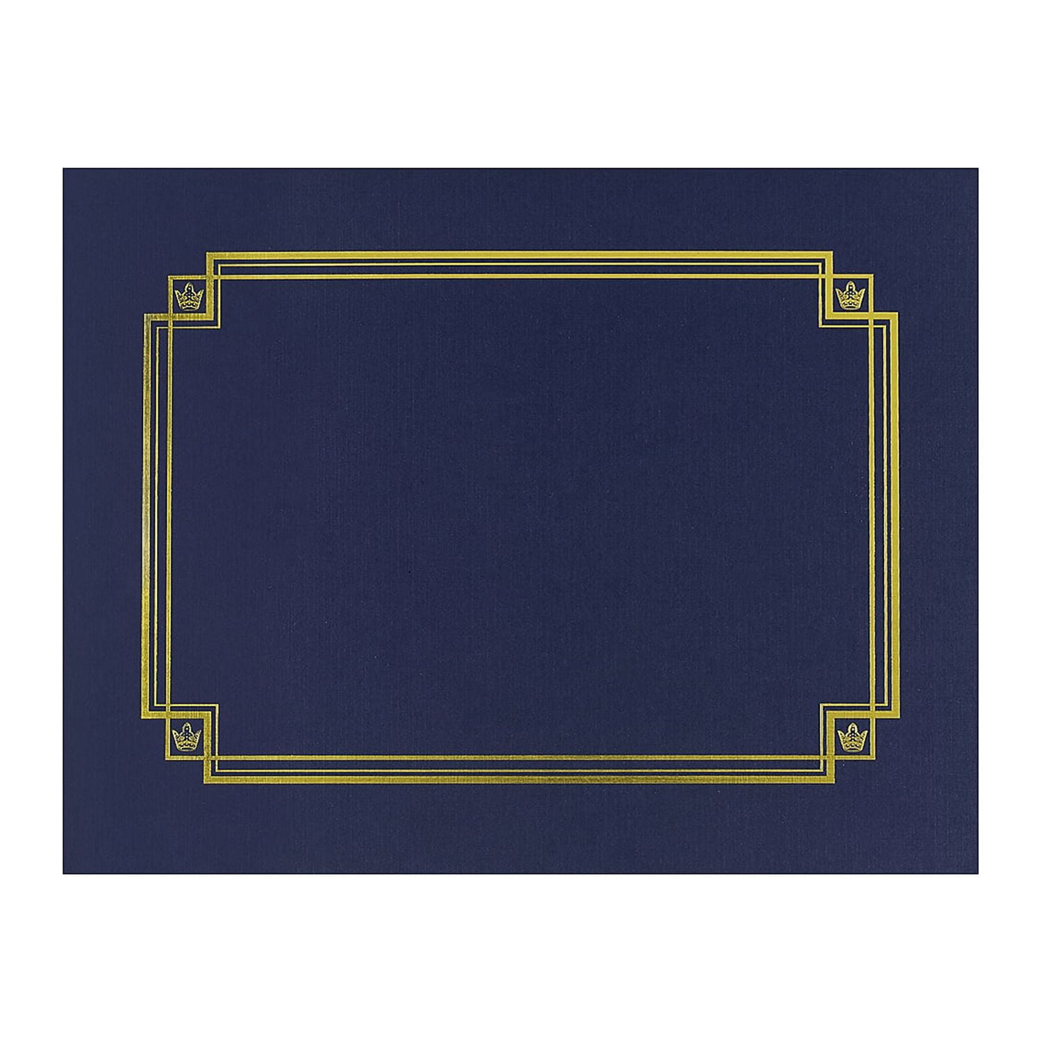 Great Papers Premium Textured Certificate HolderNavy 938903 - Walmart.com