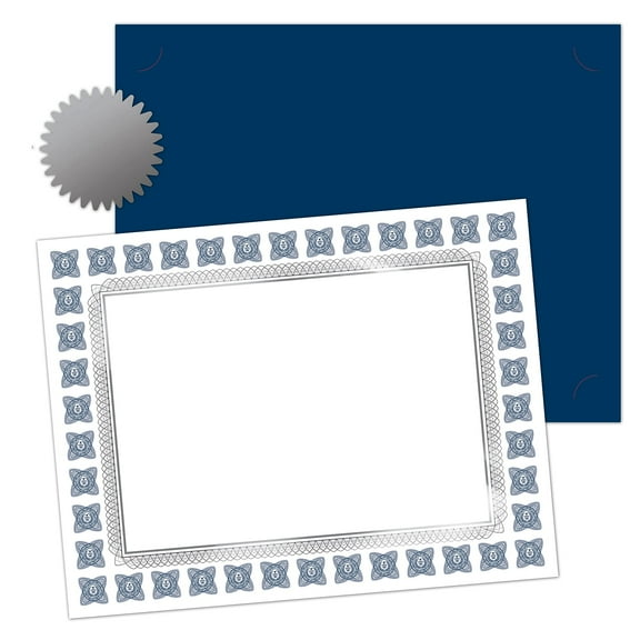 Great Papers Silver Scholar Certificates 8.5" x 11" Multicolor 30/Pack (2015074KIT)