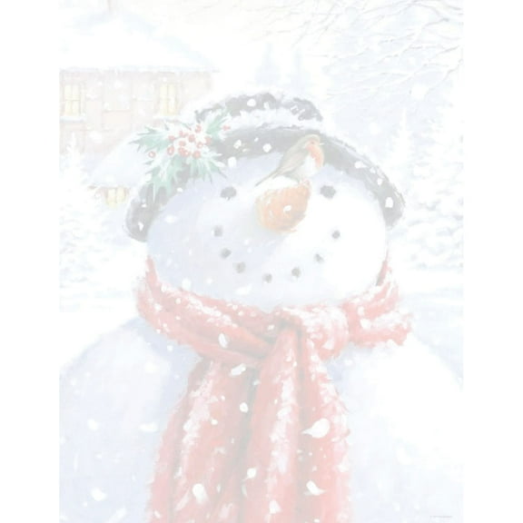 Great Papers! Snowman Face Letterhead, 80 Ct