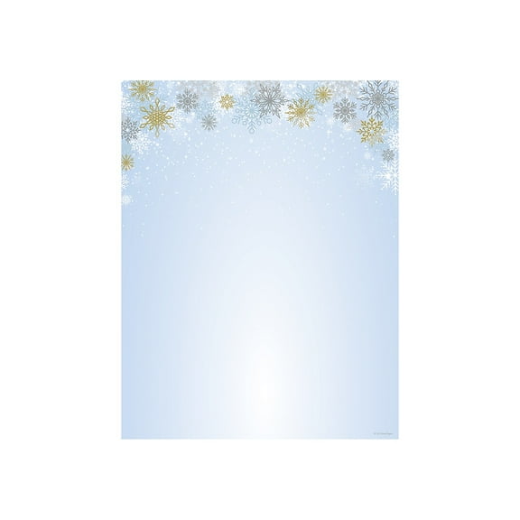 Great Papers Snowy Day Foil - Letter A Size (8.5 in x 11 in) - 100 g/m�� - 27 lbs - 25 sheet(s) letterheaded paper