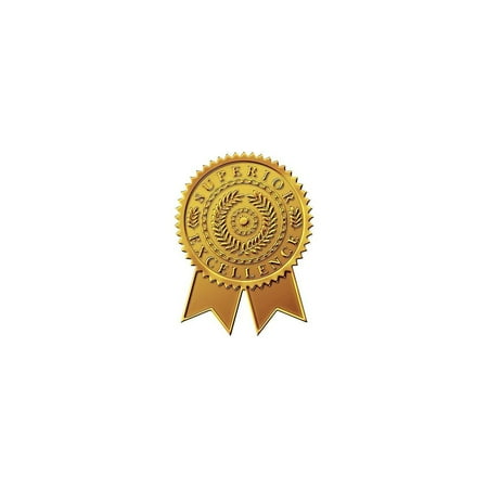 Great Papers! Star Burst Certificate Seals 2" x 1" Gold 48/Pack (903418)