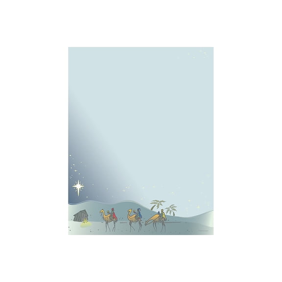 Great Papers! Three Kings Holiday Letterhead 8.5" x 11" 80 sheets (2018027)